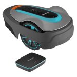 Gardena sileno city 600 tondeuse  gazon robot batterie bleu, gris