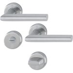 Garniture de porte hoppe utrech - inox - bec de cane condamnation - 3940701