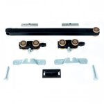 Garniture pour rail invisible xperta porte coulissante bois max 100 kg - fixation manuelle - 2 amortisseurs ...