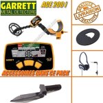 Garrett - dtecteur de mtaux ace 200 i avec protge disque + casque + couteau de fouille