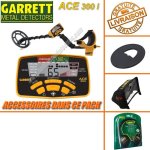 Garrett - détecteur de métaux ace 300 i avec 3 accessoires inclus (casque audio, protège disque, protège ... Garrett - détecteur de métaux ace 300 i avec 3 accessoires inclus (casque audio, protège disque, protège ...