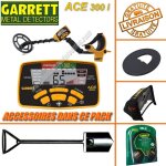 Garrett - d�tecteur de m�taux ace 300 i avec 3 accessoires inclus (casque audio, prot�ge disque, prot�ge ...