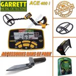 Garrett - d�tecteur de m�taux ace 400 i avec 3 accessoires inclus (casque audio, prot�ge disque, prot�ge ...