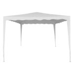 Gazebo blanc pour jardin polyester 300x300x250 - aktive - tente de jardin - protection uv50