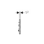 Geberit - plaque de dclenchement wc duofix sigma 30 blanc chrom. rf. 115. 883. kj. 1 - od