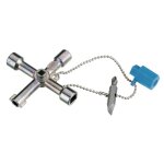 Gedore cl� 4 empreintes pour armoires - 45 s