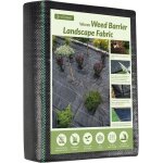 Geotextile de paillage - velway - 2x10m - 100g / m - fibres de polypropylne - noir