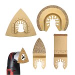 Gerg - lot de 4 lames de carbure pour scie oscillante multifonction ¿ kit professionnel d'outils multifonctio ... Gerg - lot de 4 lames de carbure pour scie oscillante multifonction ¿ kit professionnel d'outils multifonctio ...