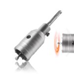 Gerg - scie cloche bton 40mm trpan couronne carotteuse  sec scie  cloche beton avec foret sds plus ...