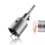 Gerg - scie  cloche bton 50mm trpan couronne carotteuse  sec scie cloche beton avec foret sds plus ...
