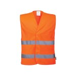 Gilet haute visibilit� double ceinture portwest vest - port orange l - xl