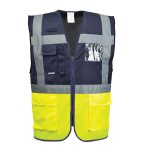 Gilet haute visibilit� portwest executive paris bicolore bleu marine s