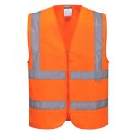 Gilet haute visibilit� zipp� portwest classe 2 orange xxl