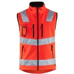 Gilet sans manches haute visibilit� blaklader softshell rouge fluo m