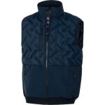 Gilet sans manches hybride matelass� acton - bleu marine - taille s delta plus