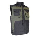 Gilet sans manche lma serpe kaki / gris m