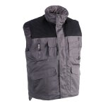 Gilet sans manches multipoches donar herock gris fonc� xxl