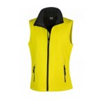 Gilet sans manches softshell femme result jaune / noir xxl