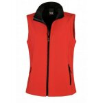 Gilet sans manches softshell femme result rouge / noir m