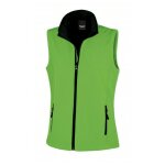 Gilet sans manches softshell femme result vert / noir xs