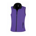 Gilet sans manches softshell femme result violet / noir l