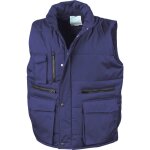 Gilet sans manches de travail matelass result bleu 3xl