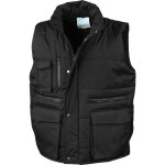 Gilet sans manches de travail matelass result noir l