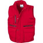 Gilet sans manches de travail matelass� result rouge m