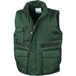 Gilet sans manches de travail matelass result vert fonc s