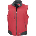Gilet sans manches de travail softshell result rouge l