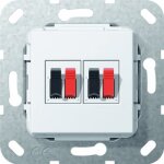 Gira doubl� haut - parleur connexion base insert pur blanc - 569303