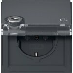 Gira tx44 prise schuko ext�rieure verrouillable avec espace pour etiquette - 446767