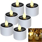 Gjfty - 6 pcs bougies à led solaire, bougie solaire exterieur etanche - pour jardin, camping, décoration ... Gjfty - 6 pcs bougies à led solaire, bougie solaire exterieur etanche - pour jardin, camping, décoration ...