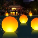 Gjfty - lampe flottante piscine solaire, boule flottante lumineuse led à flamme, lumière solaire flottante ... Gjfty - lampe flottante piscine solaire, boule flottante lumineuse led à flamme, lumière solaire flottante ...