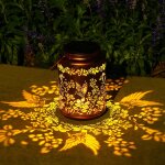 Gjfty - lanterne solaire exterieur, decoration jardin exterieur motifs colibris etanche ip44, allumage ...