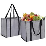 Gjhgf - sacs d'épicerie réutilisables, grand sac fourre - tout pliable, robuste, lavable et léger avec ... Gjhgf - sacs d'épicerie réutilisables, grand sac fourre - tout pliable, robuste, lavable et léger avec ...