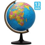 Globe terrestre rotatif de 13 pouces avec support pour l'apprentissage des enfants et les bureaux des ... Globe terrestre rotatif de 13 pouces avec support pour l'apprentissage des enfants et les bureaux des ...