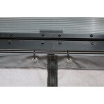 Gloriette aluminium avec rideaux - toit 4 pentes Gloriette aluminium avec rideaux - toit 4 pentes