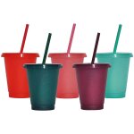 Gobelet a eau en plastique a paillettes, nouveau, r�utilisable, confortable, a paillettes, cadeaux de ...