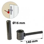Gond chimique acier prépeint, h. 80x diam. 16 mm Gond chimique acier prépeint, h. 80x diam. 16 mm