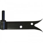 Gond � plaquer � queue de carpe - noir - axe 14 - l 160mm - r�versible torbel