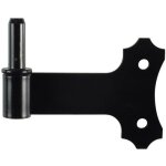 Gond en tableau - axe amovible - 14 x 125 mm - noir torbel