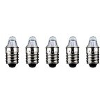 Goobay lot de 5 ampoules forme lentille 0, 5 w culot e10 2, 2 v (dc) 250 ma Goobay lot de 5 ampoules forme lentille 0, 5 w culot e10 2, 2 v (dc) 250 ma