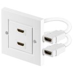 Goobay 51723 prise de courant 2 x hdmi blanc