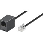 Goobay - c�ble d'extension modulaire, conducteur en aluminium plaqu� cuivre (cca), prise rj11 / rj14 ...