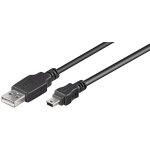 Goobay usb 2. 0 c�ble de raccordement [1x usb 2. 0 type a m�le - 1x usb 2. 0 m�le mini - b] 1. 00 m noir ...