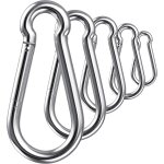 Gothicana by emp10pcs mousqueton acier inoxydable 5x50mm - mousqueton inox 316 de fixation pour charges ...