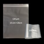 Gothicana by emplot de 100 sacs en plastique transparent, sacs scells, sacs de rangement, sacs a fermeture ...