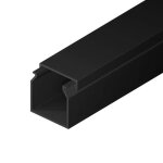 Goulotte �lectrique edo solutions edo777742 - 25x25 mm - anthracite - pvc - longueur 2 m