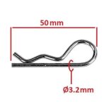 Goupille beta diametre 3. 2mm x longueur 50mm epingle a cran tondeuse motoculteur debroussailleuse remorque ... Goupille beta diametre 3. 2mm x longueur 50mm epingle a cran tondeuse motoculteur debroussailleuse remorque ...